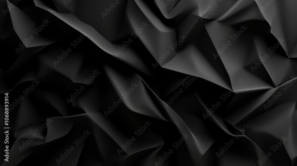 Abstract background of crumpled black paper. Texture for graphic design. Abstract background of crumpled black paper. Texture for graphic design.