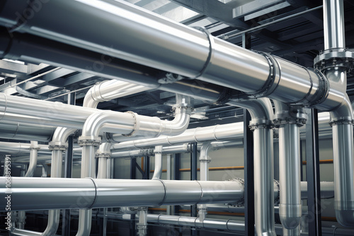 Complex Industrial Piping System