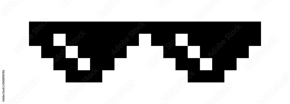 pixel glasses meme icon, glasses thug life, black sunglasses fashion, silhouette pixel glasses, spectacles symbol pixel glasses meme icon, glasses thug life, black sunglasses fashion, silhouette pixel glasses, spectacles symbol