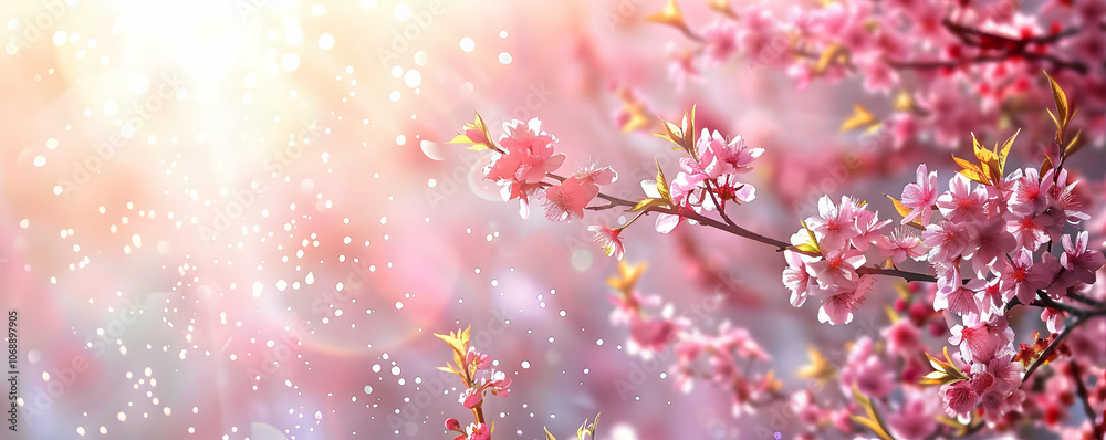 Blooming Tree with Sun Flare Capturing the Beauty of Spring
Blooming Tree with Sun Flare Capturing the Beauty of Spring