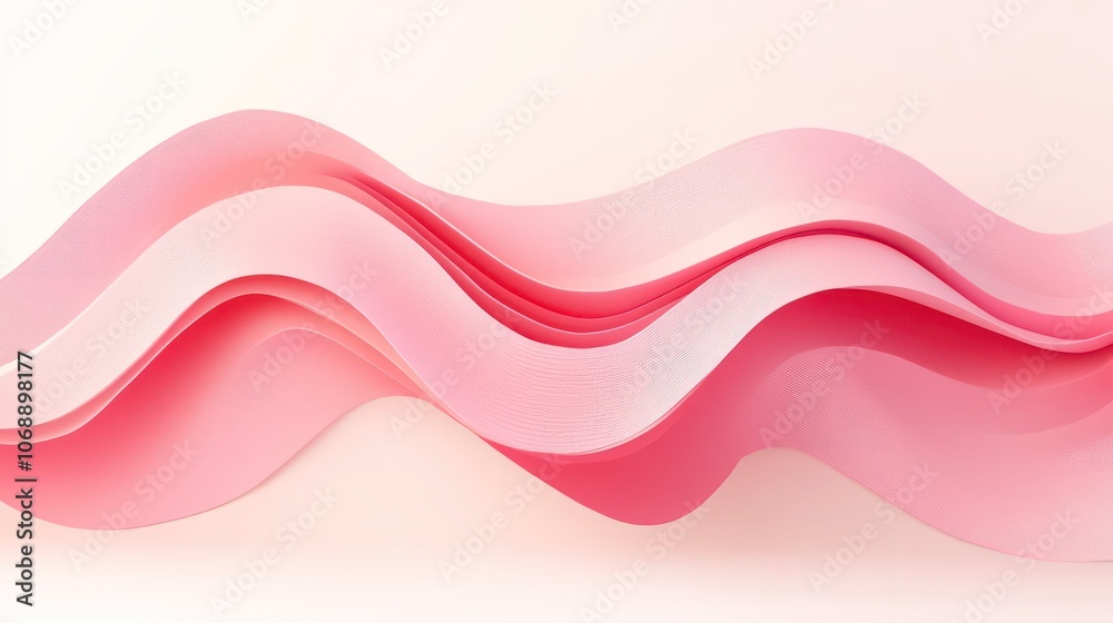 A pink decorative design with a wavy shape dimension A pink decorative design with a wavy shape dimension