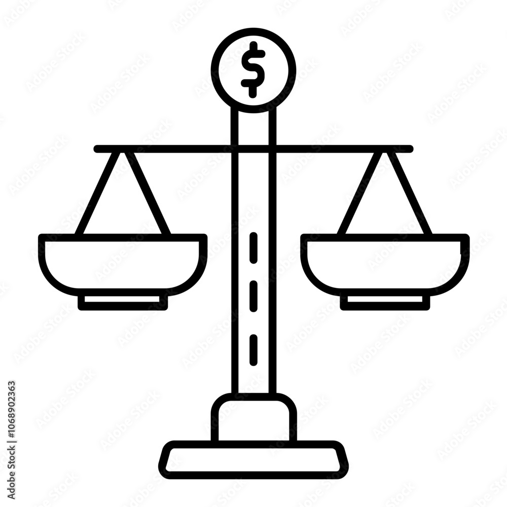 balance scale icon balance scale icon