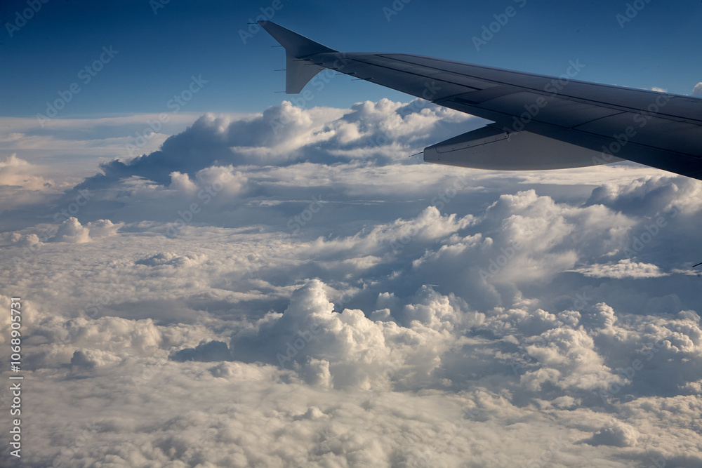 Fototapeta premium One of the most striking sights when flying to Cusco is the view of the Cordillera Vilcanota,with Apu Salcantay as the tallest 