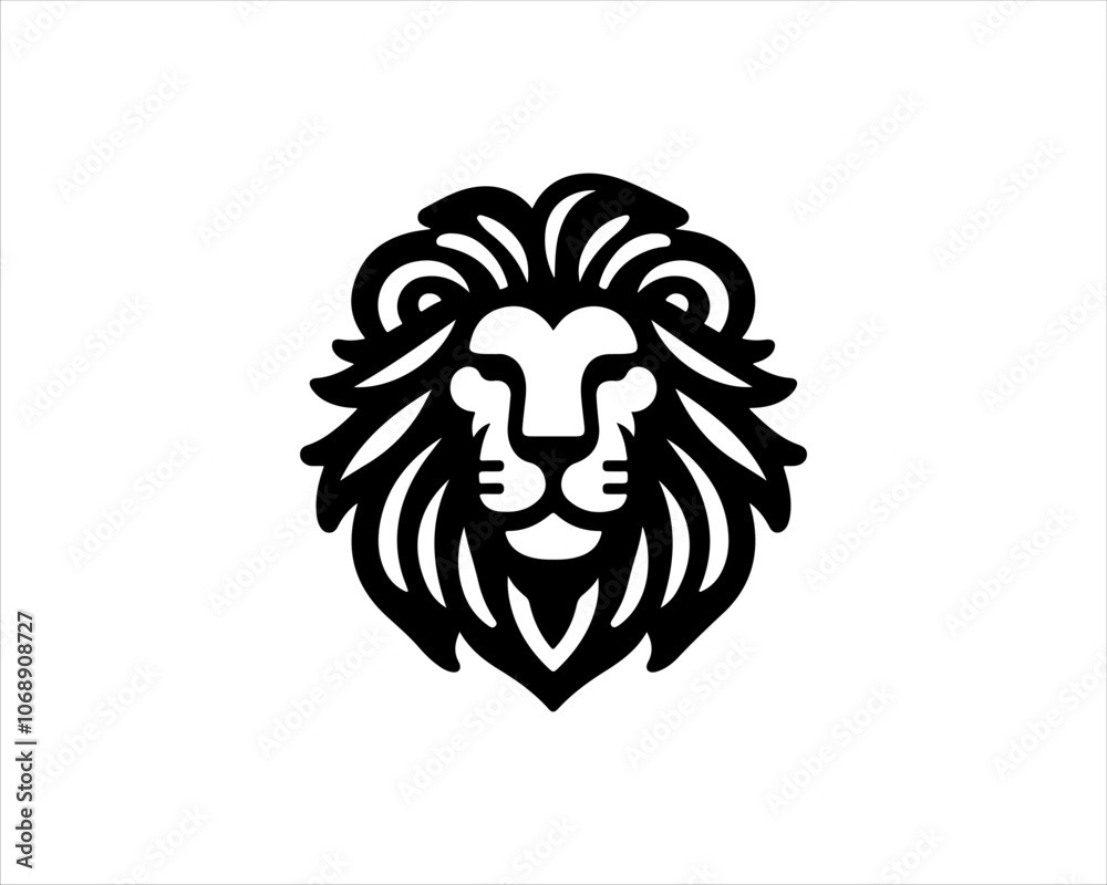 Lion logo design vector template. Lion head logo design icon symbol vector illustration Lion logo design vector template. Lion head logo design icon symbol vector illustration