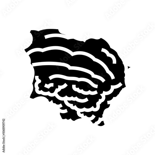 storm cloud spiral hurricane disaster glyph icon vector. storm cloud spiral hurricane disaster sign. isolated symbol illustration