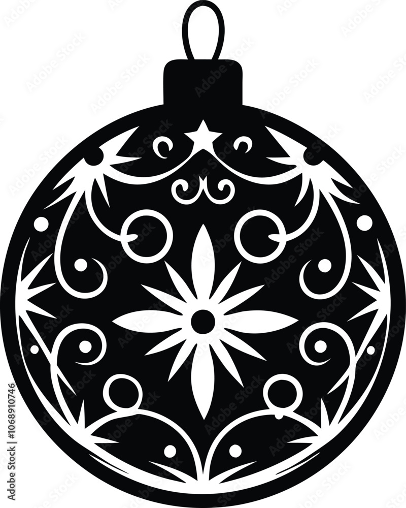 Christmas ball, Christmas bauble, christmas ball icon vector illustration Christmas ball, Christmas bauble, christmas ball icon vector illustration