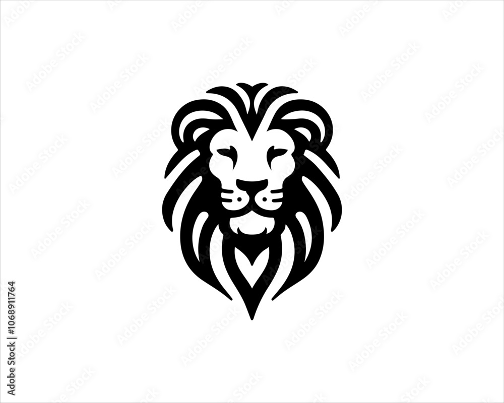 Lion logo design vector template. Lion head logo design icon symbol vector illustration Lion logo design vector template. Lion head logo design icon symbol vector illustration