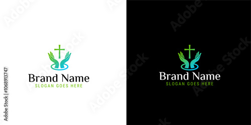 Hand and Cross Logo