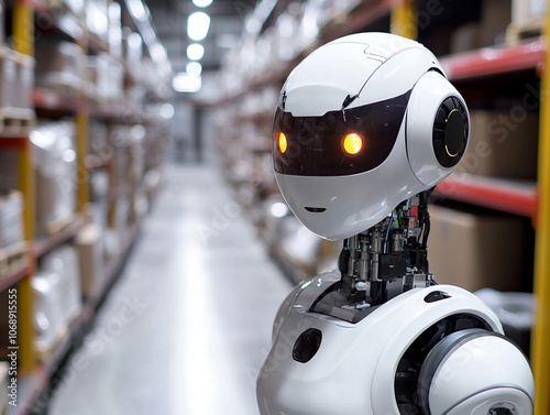 Humanoid robots improve logistics by automating warehouse operations. 