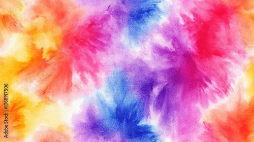Wallpaper Mural Colorful seamless tie dye pattern featuring brushed texture and watercolor effect ideal for creative backgrounds and fabric design Torontodigital.ca