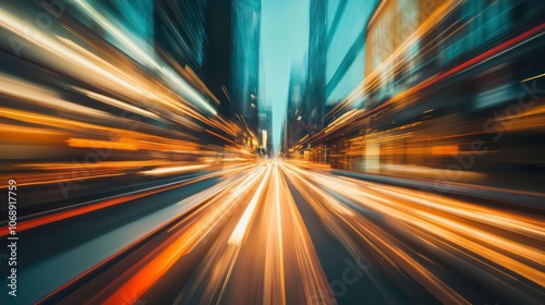 Abstract business moving effect for background with high speed