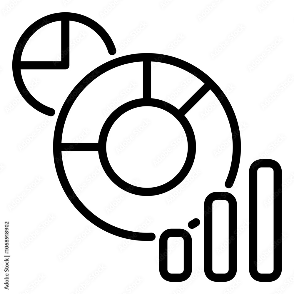 Data icon, Line icon style Data icon, Line icon style
