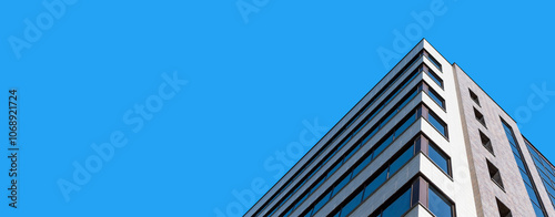 A fragment of a large office building in the city