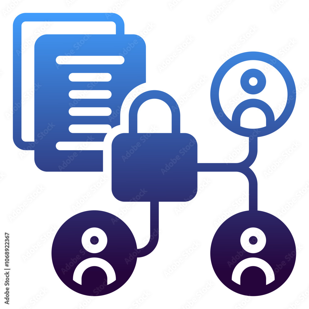 Access icon, gradient icon style Access icon, gradient icon style