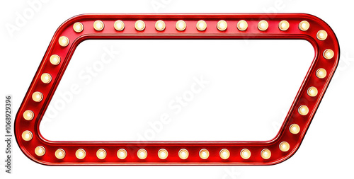 3D retro cinema frame banner background