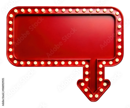 3D retro cinema frame banner background