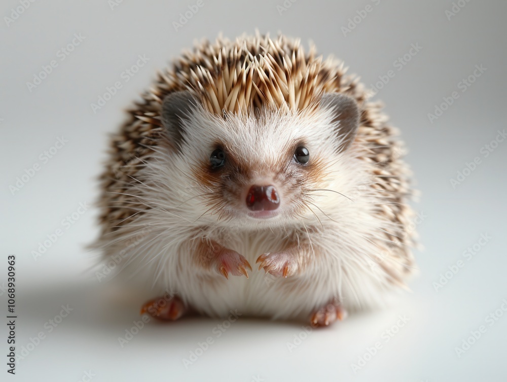 Adorable Hedgehog with Spiky Fur in Soft Lighting Adorable Hedgehog with Spiky Fur in Soft Lighting