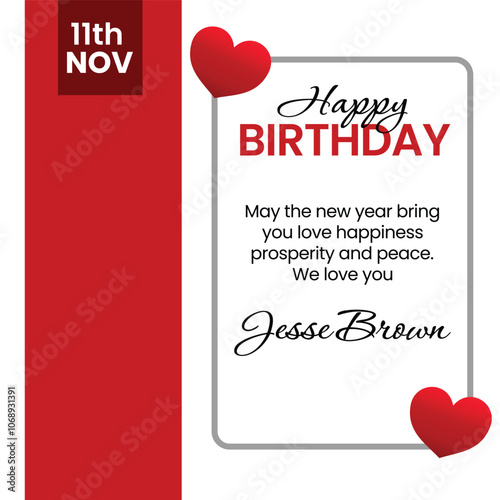Happy birthday greeting vector design. 