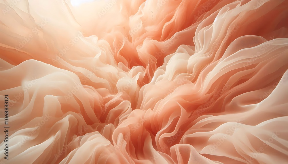 flowing peach tones create calming and dreamy ambiance background flowing peach tones create calming and dreamy ambiance background