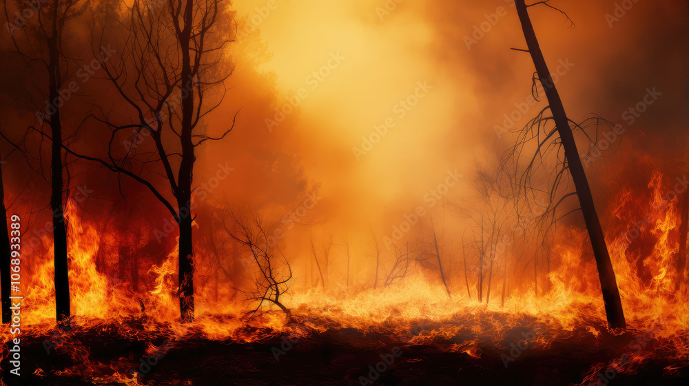 Inferno's Fury: Wildfire Devastation Captured Inferno's Fury: Wildfire Devastation Captured