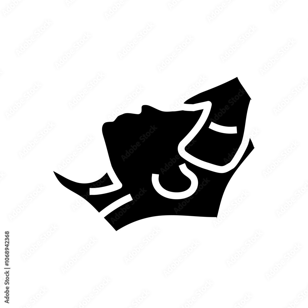 scalp massage therapy glyph icon vector. scalp massage therapy sign. isolated symbol illustration scalp massage therapy glyph icon vector. scalp massage therapy sign. isolated symbol illustration