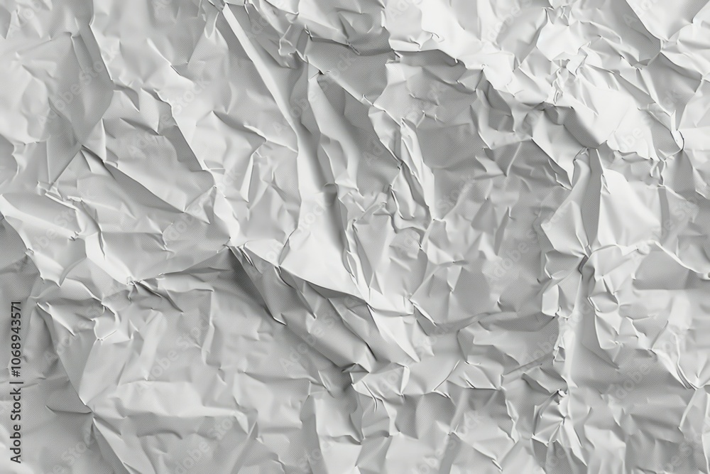 Photo of Crumpled sheet of toned white paper. Background texture for backdrops or mapping Photo of Crumpled sheet of toned white paper. Background texture for backdrops or mapping