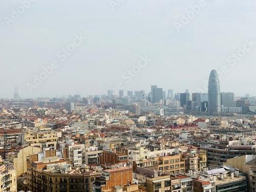 Photography view from the top of  La Sagrada Familia
