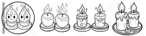 This is an editable candle icon. A modern icon set for webs, apps, presentations and infographics.