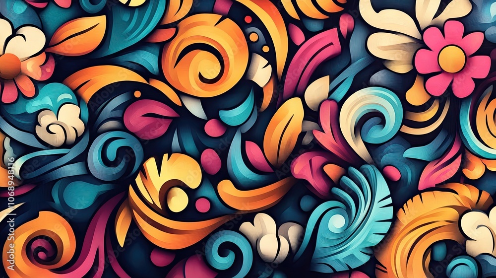 Stylized retro doodle artwork with a vibrant design, perfect for creating a captivating banner. This doodle artwork emphasizes creativity and colorful expressions, ideal for your projects. Stylized retro doodle artwork with a vibrant design, perfect for creating a captivating banner. This doodle artwork emphasizes creativity and colorful expressions, ideal for your projects.