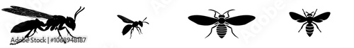 This is a mysterious monochrome artwork of fury representing a sleek and stinging emblem of a defender