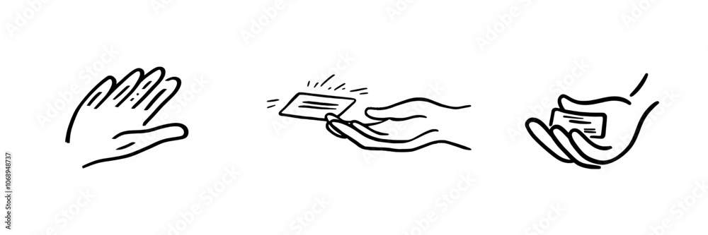 Obraz premium Outline icons, minimalist modern illustration, simple transparent graphic element. Isolated on white.