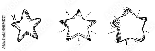 An icon for decorative vintage doodle element in modern illustration with grunge frame border in hand drawn modern shape