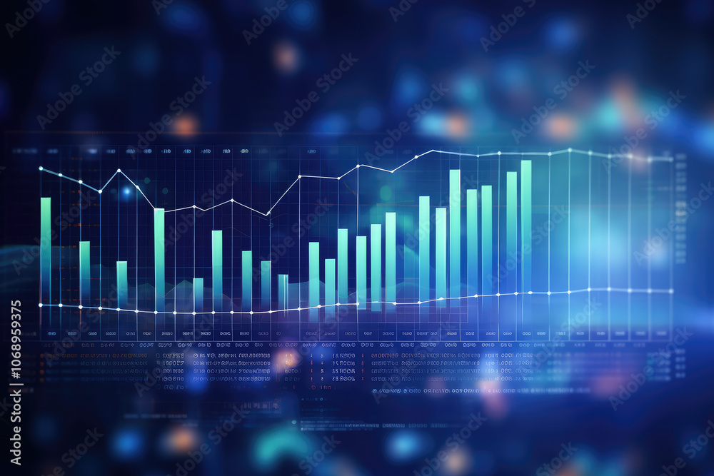 custom made wallpaper toronto digitalInnovative Data Analytics and Investment Growth Graph