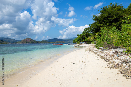 Beach on the Island of Gili Layar, Lombok, Indonesia, Southeast Asia. photo