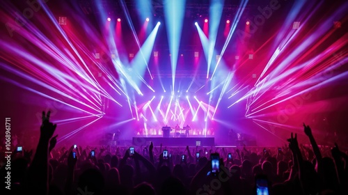 Crowd of people at a band concert