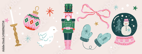 Cute Flat Handdrawn Christmas Element