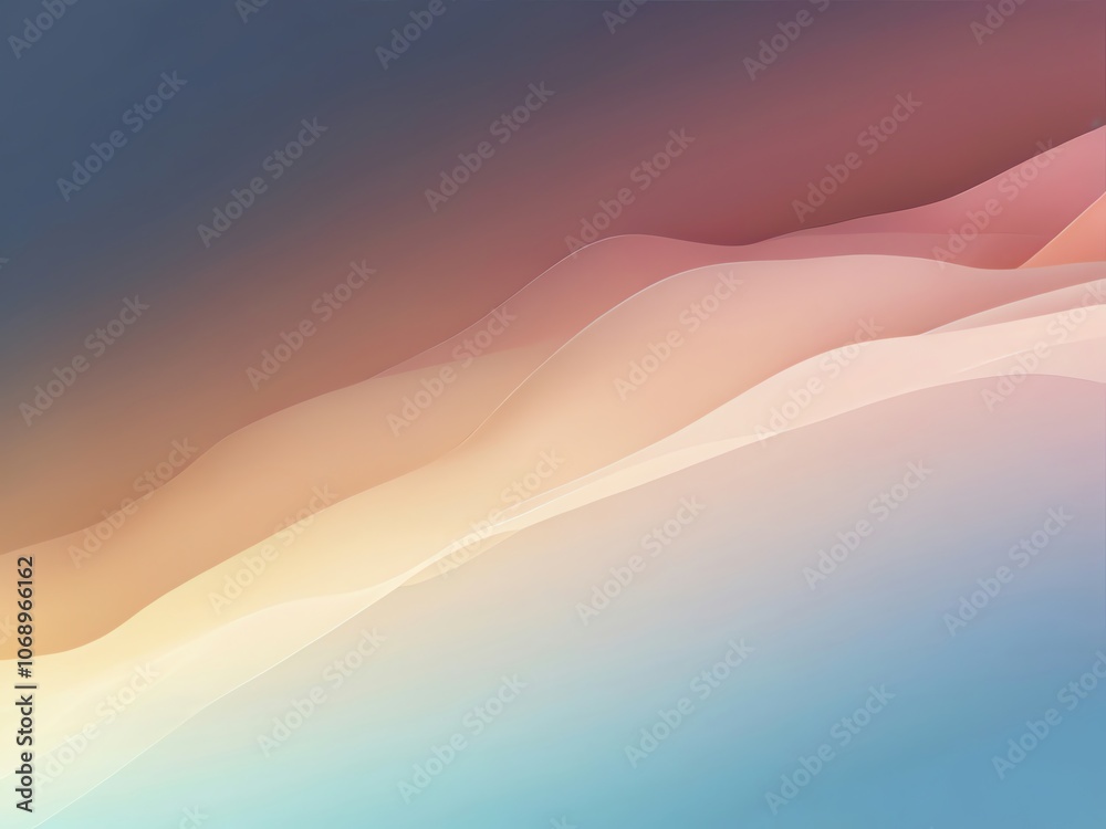 Abstract  Waves with a Gradient Background