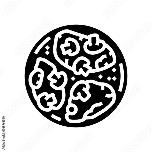 marsala chicken food glyph icon vector. marsala chicken food sign. isolated symbol illustration