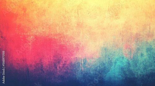 Abstract colorful background with vibrant hues of red, yellow, blue, and green.