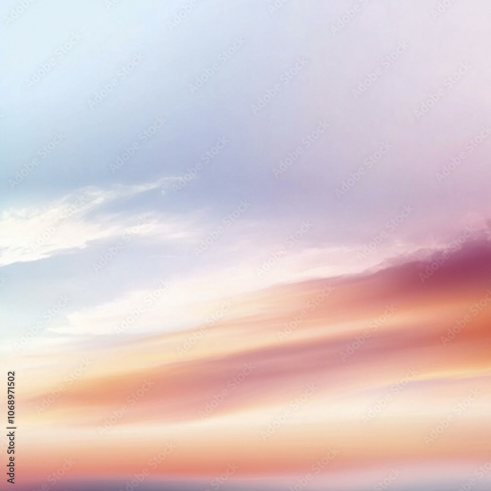 Obraz premium Soft Pastel Sky Gradient Background