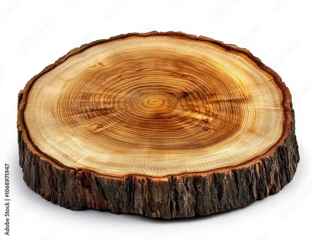Wood round slice, isolated , isolated on white background, , copy space for text, Wood round slice, isolated , isolated on white background, , copy space for text,