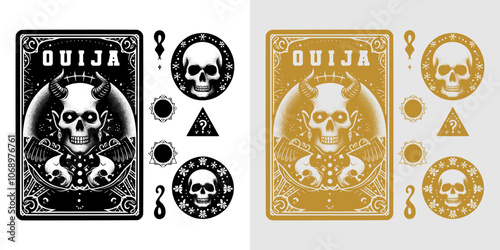 celestial detailed ouija card