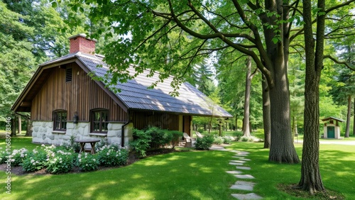 Charming Rustic Cabin Nestled in Lush Green Forest, Perfect for Cozy Retreats and Nature Lovers