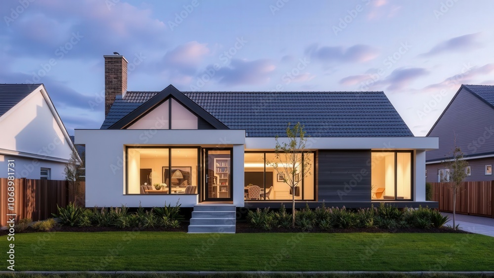 Modern Dream Home Exterior: Elegant Design, Spacious Living, Perfect for Family Living Modern Dream Home Exterior: Elegant Design, Spacious Living, Perfect for Family Living