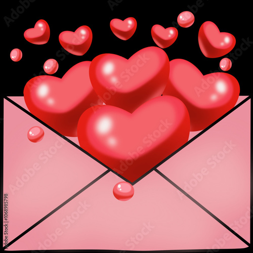 Red heart valentine 