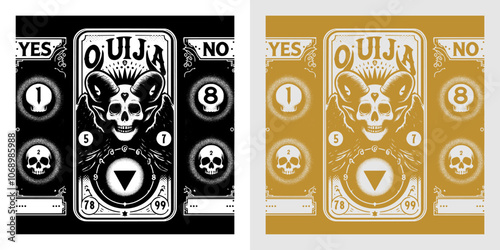 retro mystic ouija card