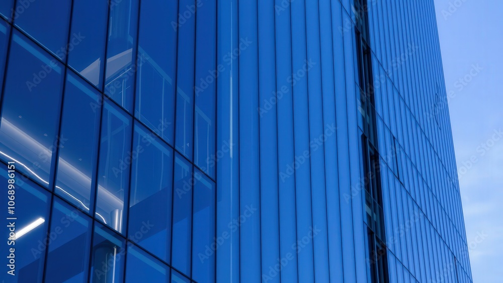 Modern Skyscraper Blue Glass Facade Architectural Design Urban Landscape Professional Business Modern Skyscraper Blue Glass Facade Architectural Design Urban Landscape Professional Business