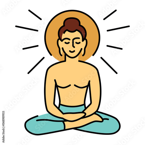 Arhat line icon.