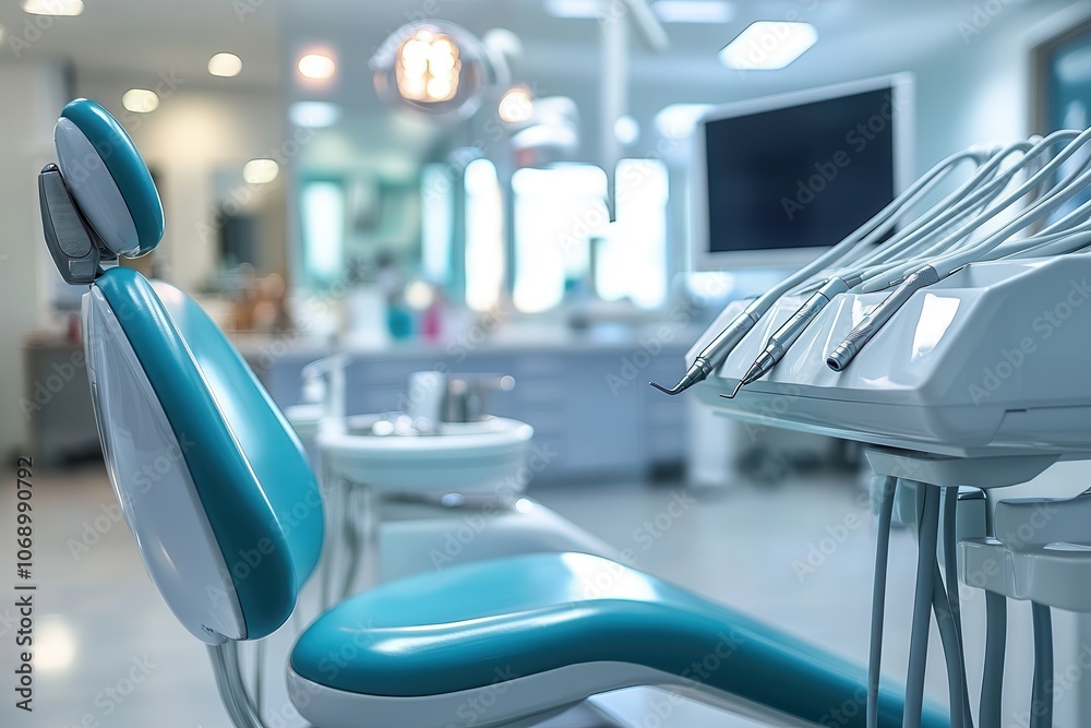 Modern Dental Office Interior with Equipment Modern Dental Office Interior with Equipment