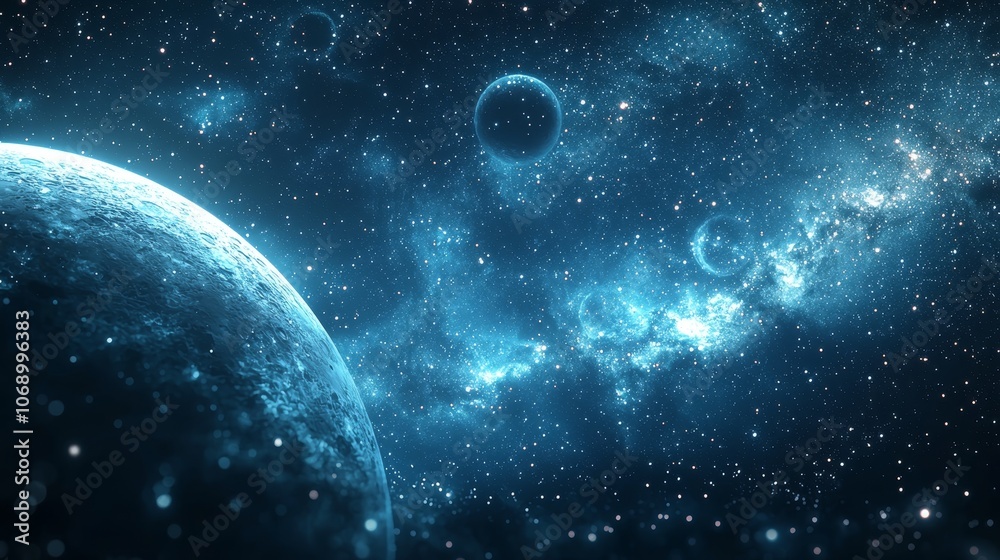 Fototapeta premium Explore the mysteries of the universe stunning visuals of cosmic landscapes and celestial bodies